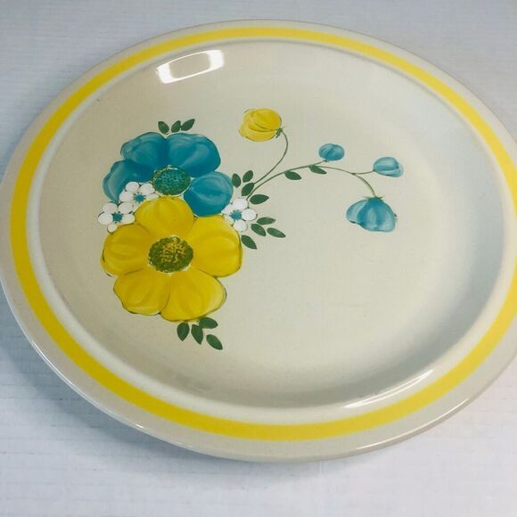 ji stonecrest andre ponche design collection 202 happy handpainted dinner plates - Picture 9 of 10